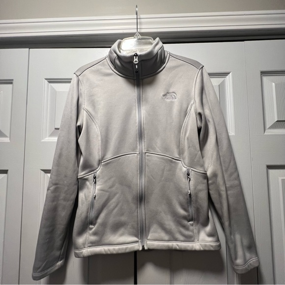The North Face Silver Gray & White Zip Up Jacket Size M Women’s Style # ML998346 - Picture 1 of 9